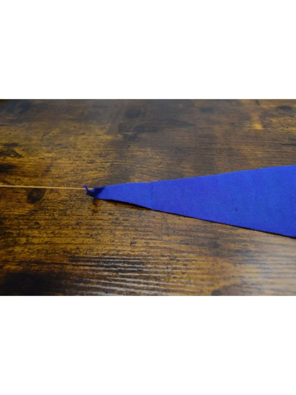 Vintage Santas Village Felt Pennant Banner 12 inches With Santas House Graphic
